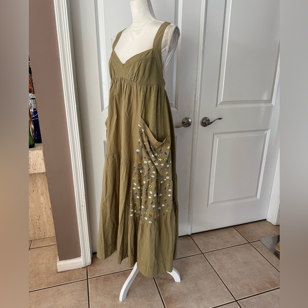 Anthro Daily Practice Top Tier Utility
Sweetheart Midi Dress. Size M. MSRP $138 - Picture 9 of 16